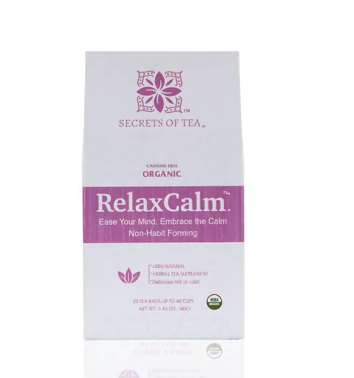 RelaxCalm Organic Herbal Tea - Stress Relief & Sleep Support