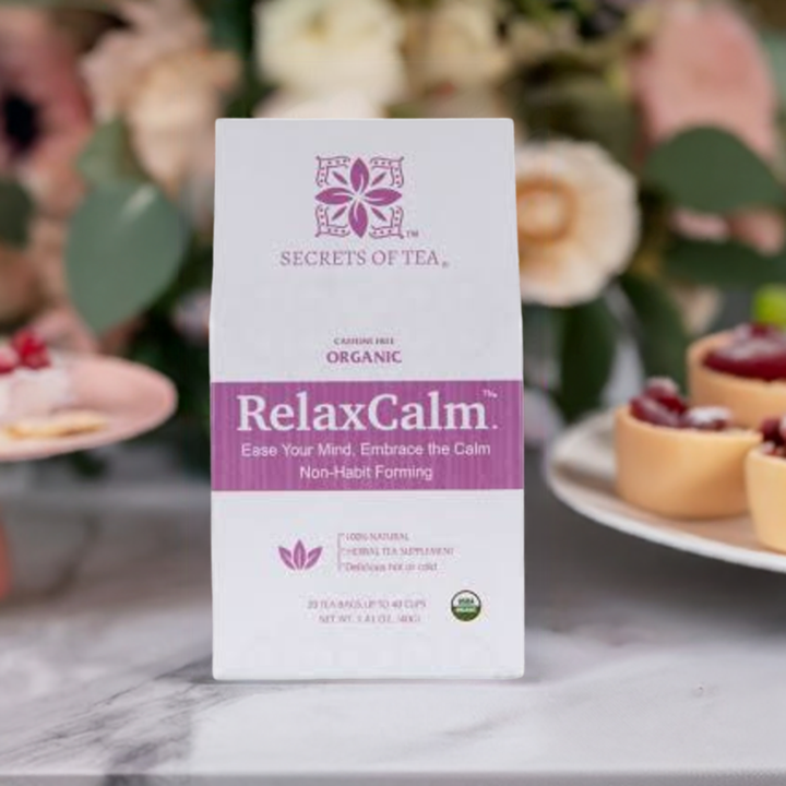 شاي لتخفيف التوتر: Relaxing Mama Tea-40 Servings- USDA Organic