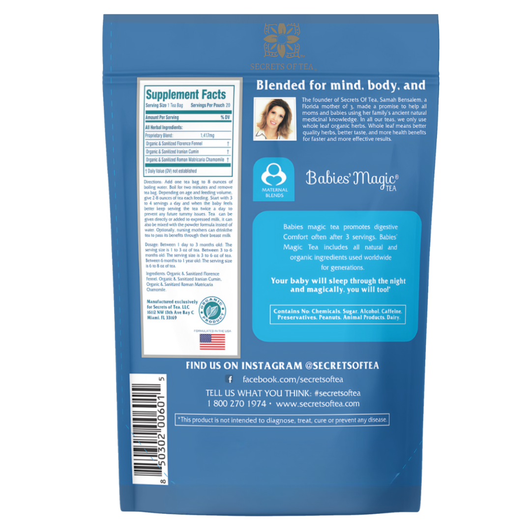 Babies Magic Tea: Pediatrician-Recommended for Baby Colic and Gas Relief