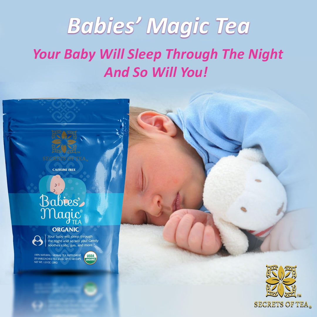 Babies Magic Tea: Pediatrician-Recommended Natural Relief for Baby Colic and Gas 2 Pak