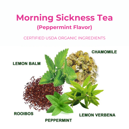 Pregnancy Tea Peppermint Morning sickness Relief: 40 Servings