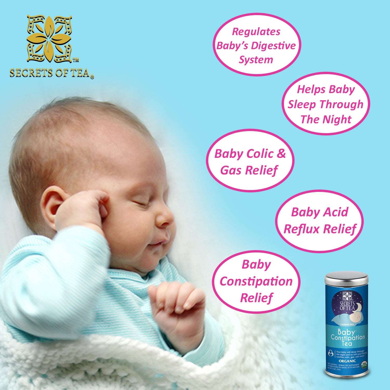 Infant gas hot sale and constipation relief