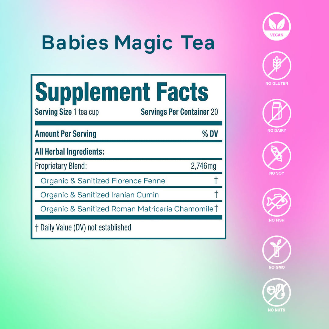 Babies' Magic Tea + Healthy Nursing Lemongrass Lactation Tea + Weight Loss Tea