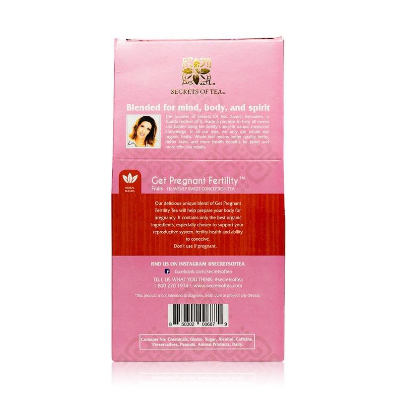 Fertility Tea: 40 Cups - Fertility Supplement For Women ( Fruit Flavor) - Secrets Of Tea