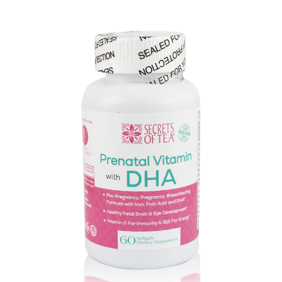 Prenatal Daily Vitamins: Doctor Recommended Gluten Free (60 Day Supply) - Secrets Of Tea