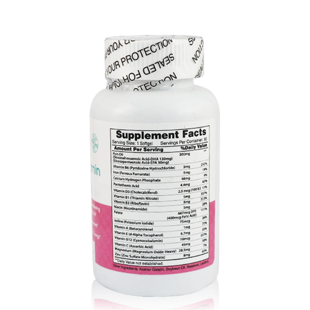 Prenatal Daily Vitamins: Doctor Recommended Gluten Free (60 Day Supply) - Secrets Of Tea